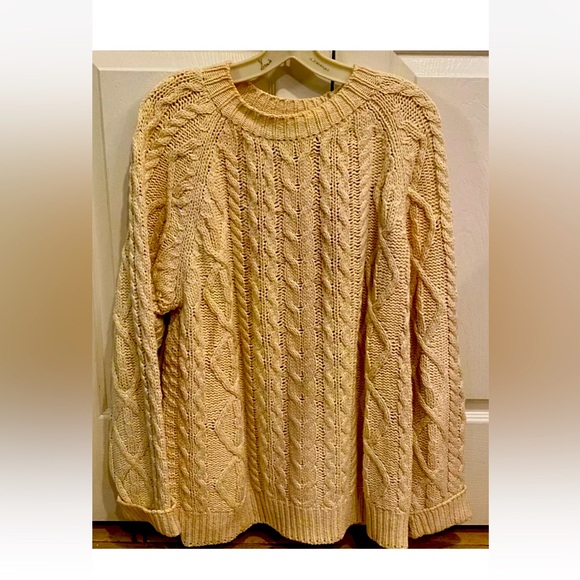 Timberland Sweaters - Vintage Womens Timberland Weathergear Made in Ireland Cable Sweater 100% Cotton
